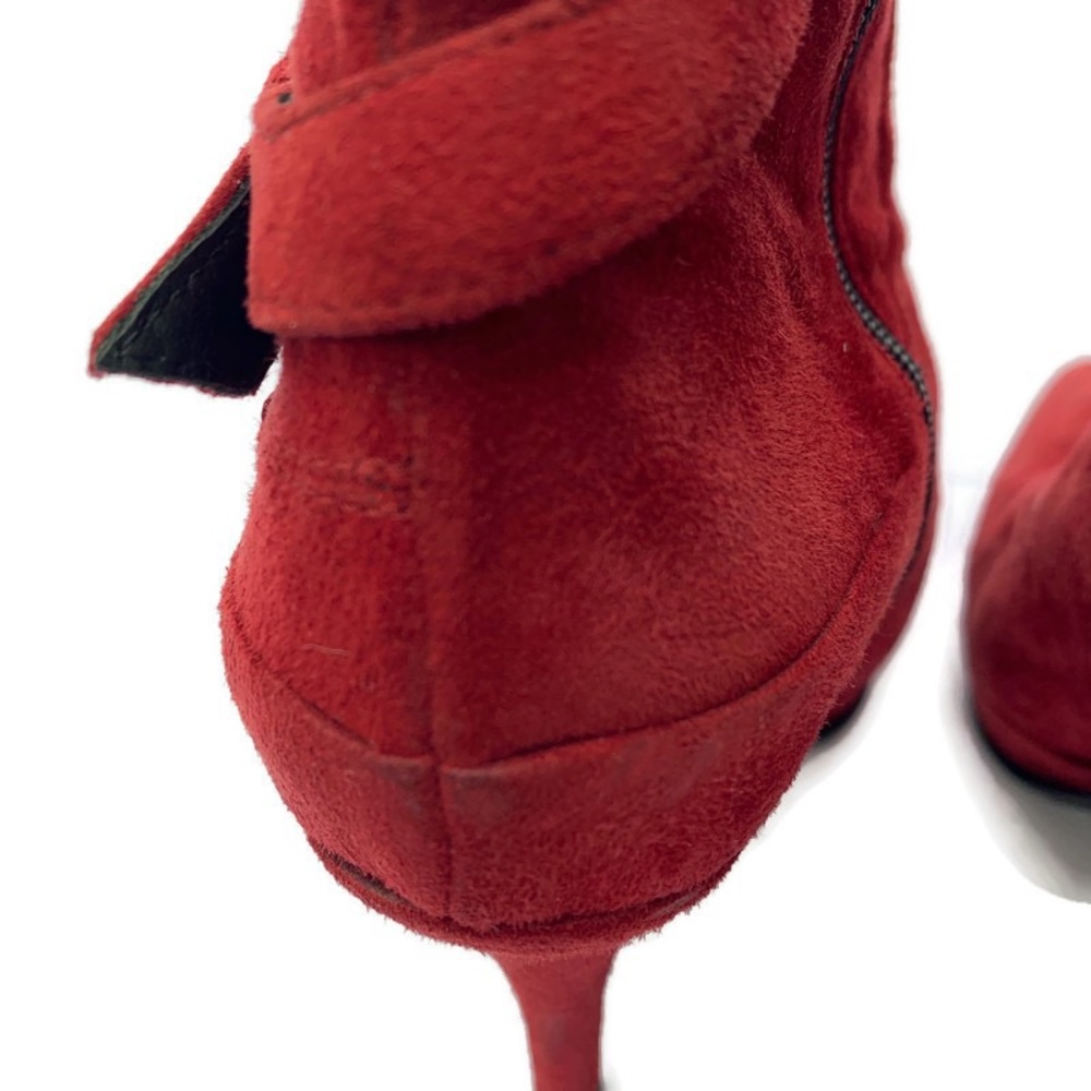 Vero Cuoio Italian  suede Victorian ankle booties boots 38/7 - Picture 5 of 10